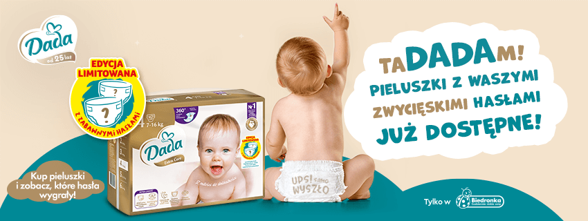 Pieluszki z Waszymi zwycięskimi hasłami już dostępne!