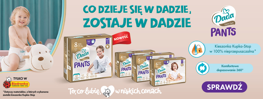 Nowe Dada Pants w rozmiarze 8